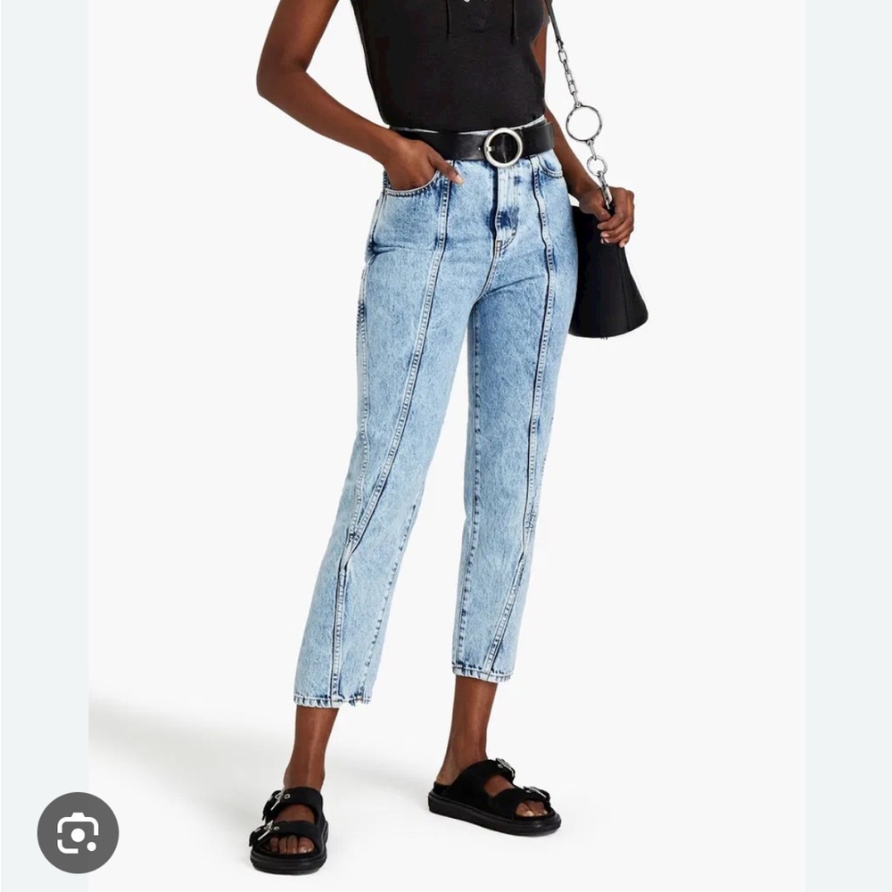 IRO Celsian high rise crop tapered  jeans size 27